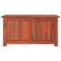 vidaXL Baúl de almacenamiento con tapa madera maciza de acacia marrón