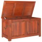vidaXL Baúl de almacenamiento con tapa madera maciza de acacia marrón