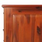 vidaXL Baúl de almacenamiento con tapa madera maciza de acacia marrón