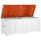 vidaXL Baúl de almacenaje con tapa madera de acacia marrón y blanco vidaXL Baúl de almacenaje con tapa madera de acacia marrón y blanco