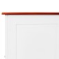 vidaXL Baúl de almacenaje con tapa madera de acacia marrón y blanco vidaXL Baúl de almacenaje con tapa madera de acacia marrón y blanco