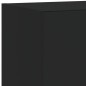 vidaXL Muebles de TV de pared con LED 5 pzas madera ingeniería negro
