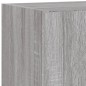 vidaXL Muebles TV pared con LED 5 pzas madera ingeniería gris Sonoma vidaXL Muebles TV pared con LED 5 pzas madera ingeniería gris Sonoma