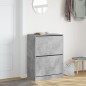 vidaXL Mueble zapatero 2 cajones abatibles gris hormigón 80x42x108 cm vidaXL Mueble zapatero 2 cajones abatibles gris hormigón 80x42x108 cm
