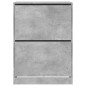 vidaXL Mueble zapatero 2 cajones abatibles gris hormigón 80x42x108 cm vidaXL Mueble zapatero 2 cajones abatibles gris hormigón 80x42x108 cm