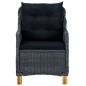 vidaXL Juego de comedor para jardín de 5 piezas gris oscuro vidaXL Juego de comedor para jardín de 5 piezas gris oscuro