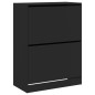 vidaXL Mueble zapatero con 2 cajones abatibles negro 80x42x108 cm vidaXL Mueble zapatero con 2 cajones abatibles negro 80x42x108 cm