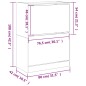 vidaXL Mueble zapatero con 2 cajones abatibles negro 80x42x108 cm vidaXL Mueble zapatero con 2 cajones abatibles negro 80x42x108 cm