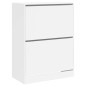 vidaXL Mueble zapatero con 2 cajones abatibles blanco 80x42x108 cm vidaXL Mueble zapatero con 2 cajones abatibles blanco 80x42x108 cm