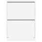vidaXL Mueble zapatero con 2 cajones abatibles blanco 80x42x108 cm vidaXL Mueble zapatero con 2 cajones abatibles blanco 80x42x108 cm