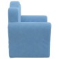 vidaXL Sofá para niños felpa suave azul vidaXL Sofá para niños felpa suave azul