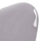 vidaXL Sofá cama de niños felpa suave gris claro con estrellas vidaXL Sofá cama de niños felpa suave gris claro con estrellas