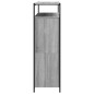 vidaXL Mueble zapatero 4 cajones abatibles gris Sonoma 100x34x112 cm