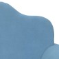 vidaXL Sofá para niños de 2 plazas de felpa suave azul vidaXL Sofá para niños de 2 plazas de felpa suave azul