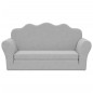 vidaXL Sofá cama de niños 2 plazas felpa suave gris claro vidaXL Sofá cama de niños 2 plazas felpa suave gris claro
