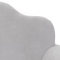 vidaXL Sofá cama de niños 2 plazas felpa suave gris claro vidaXL Sofá cama de niños 2 plazas felpa suave gris claro