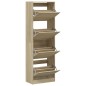 vidaXL Mueble zapatero 4 cajones abatibles roble Sonoma 60x34x187,5 cm vidaXL Mueble zapatero 4 cajones abatibles roble Sonoma 60x34x187,5 cm