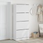 vidaXL Mueble zapatero con 4 cajones abatibles blanco 80x34x187,5 cm vidaXL Mueble zapatero con 4 cajones abatibles blanco 80x34x187,5 cm
