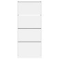 vidaXL Mueble zapatero con 4 cajones abatibles blanco 80x34x187,5 cm vidaXL Mueble zapatero con 4 cajones abatibles blanco 80x34x187,5 cm