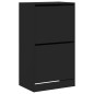 vidaXL Mueble zapatero con 2 cajones abatibles negro 60x42x108 cm vidaXL Mueble zapatero con 2 cajones abatibles negro 60x42x108 cm