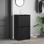 vidaXL Mueble zapatero con 2 cajones abatibles negro 60x42x108 cm vidaXL Mueble zapatero con 2 cajones abatibles negro 60x42x108 cm