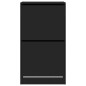 vidaXL Mueble zapatero con 2 cajones abatibles negro 60x42x108 cm vidaXL Mueble zapatero con 2 cajones abatibles negro 60x42x108 cm