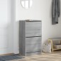 vidaXL Mueble zapatero 2 cajones abatibles gris Sonoma 60x42x108 cm vidaXL Mueble zapatero 2 cajones abatibles gris Sonoma 60x42x108 cm