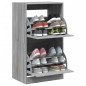 vidaXL Mueble zapatero 2 cajones abatibles gris Sonoma 60x42x108 cm vidaXL Mueble zapatero 2 cajones abatibles gris Sonoma 60x42x108 cm