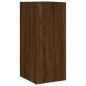 vidaXL Muebles TV pared con LED 4 pzas madera ingeniería marrón roble vidaXL Muebles TV pared con LED 4 pzas madera ingeniería marrón roble