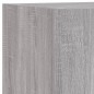 vidaXL Muebles TV pared con LED 4 pzas madera ingeniería gris Sonoma vidaXL Muebles TV pared con LED 4 pzas madera ingeniería gris Sonoma