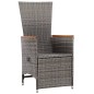vidaXL Juego de comedor para jardín de 5 piezas gris vidaXL Juego de comedor para jardín de 5 piezas gris