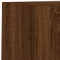 vidaXL Muebles TV pared con LED 4 pzas madera ingeniería marrón roble vidaXL Muebles TV pared con LED 4 pzas madera ingeniería marrón roble