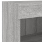 vidaXL Muebles TV pared con LED 8 pzas madera ingeniería gris Sonoma vidaXL Muebles TV pared con LED 8 pzas madera ingeniería gris Sonoma