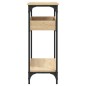 vidaXL Mesa consola estante madera ingeniería roble Sonoma 100x29x75cm
