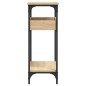 vidaXL Mesa consola estante madera ingeniería roble Sonoma 75x29x75 cm vidaXL Mesa consola estante madera ingeniería roble Sonoma 75x29x75 cm