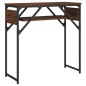 vidaXL Mesa consola estante madera ingeniería marrón roble 75x30x75 cm vidaXL Mesa consola estante madera ingeniería marrón roble 75x30x75 cm