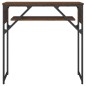 vidaXL Mesa consola estante madera ingeniería marrón roble 75x30x75 cm vidaXL Mesa consola estante madera ingeniería marrón roble 75x30x75 cm