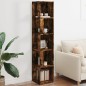 vidaXL Mueble esquina madera contrachapada roble ahumado 33x33x164,5cm vidaXL Mueble esquina madera contrachapada roble ahumado 33x33x164,5cm