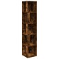 vidaXL Mueble esquina madera contrachapada roble ahumado 33x33x164,5cm vidaXL Mueble esquina madera contrachapada roble ahumado 33x33x164,5cm