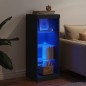 vidaXL Aparador con luces LED negro 41x37x100 cm vidaXL Aparador con luces LED negro 41x37x100 cm