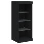 vidaXL Aparador con luces LED negro 41x37x100 cm vidaXL Aparador con luces LED negro 41x37x100 cm