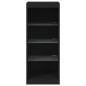 vidaXL Aparador con luces LED negro 41x37x100 cm vidaXL Aparador con luces LED negro 41x37x100 cm