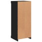 vidaXL Aparador con luces LED negro 41x37x100 cm vidaXL Aparador con luces LED negro 41x37x100 cm