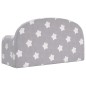 vidaXL Sofá de niños de 2 plazas felpa suave gris claro con estrellas vidaXL Sofá de niños de 2 plazas felpa suave gris claro con estrellas