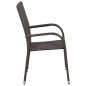 vidaXL Juego de comedor para jardín 5 piezas marrón vidaXL Juego de comedor para jardín 5 piezas marrón