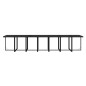 vidaXL Set comedor jardín 15 pzas y cojines ratán sintético negro vidaXL Set comedor jardín 15 pzas y cojines ratán sintético negro