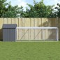 vidaXL Gallinero con corral acero galvanizado gris 117x405x123 cm vidaXL Gallinero con corral acero galvanizado gris 117x405x123 cm