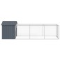 vidaXL Gallinero con corral acero galvanizado gris 117x405x123 cm vidaXL Gallinero con corral acero galvanizado gris 117x405x123 cm