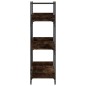 vidaXL Librería 3 estantes madera ingeniería roble humo 100x33x108,5cm vidaXL Librería 3 estantes madera ingeniería roble humo 100x33x108,5cm