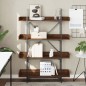 vidaXL Librería de 4 estantes madera ingeniería marrón 100x33x145,5 cm vidaXL Librería de 4 estantes madera ingeniería marrón 100x33x145,5 cm